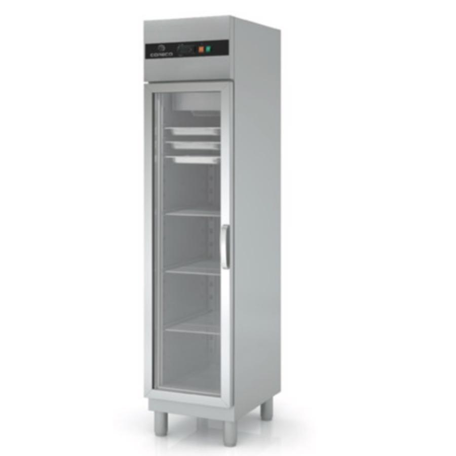 SLIM FRIDGE WITH GLASS DOOR GN 1/1