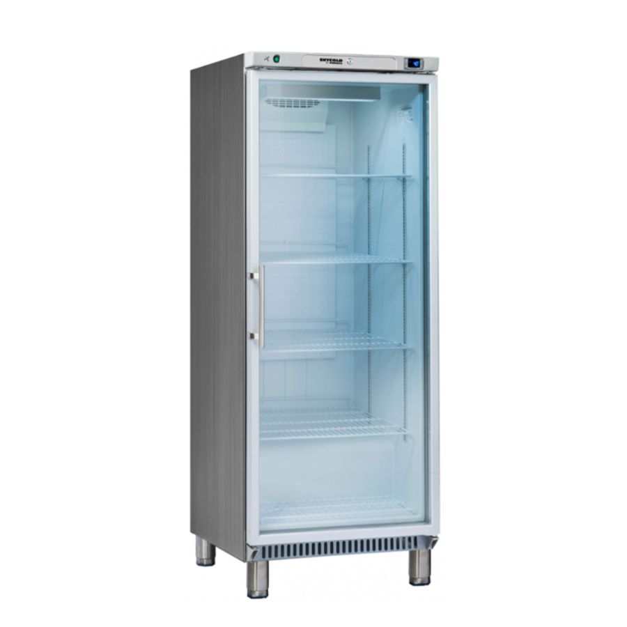 UPRIGHT REFRIGERATOR WITH GLASS DOORS 600 L