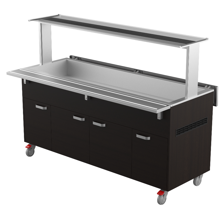 REFRIGERATED BUFFET 5  GN 1/1 WITH CUPBOARD UNDER