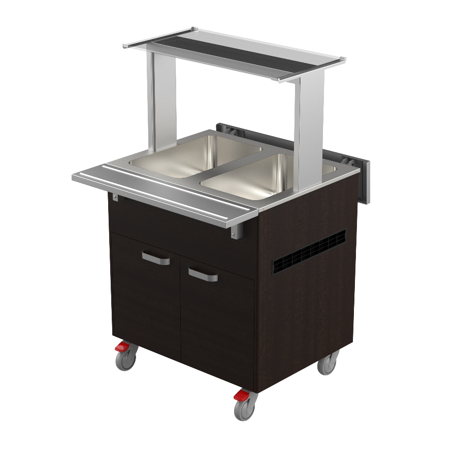 HEATED BUFFET TROLLEY 2 GN