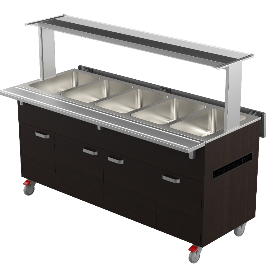 HEATED BUFET 5 GN WITH SEPARATED CONTROLERS