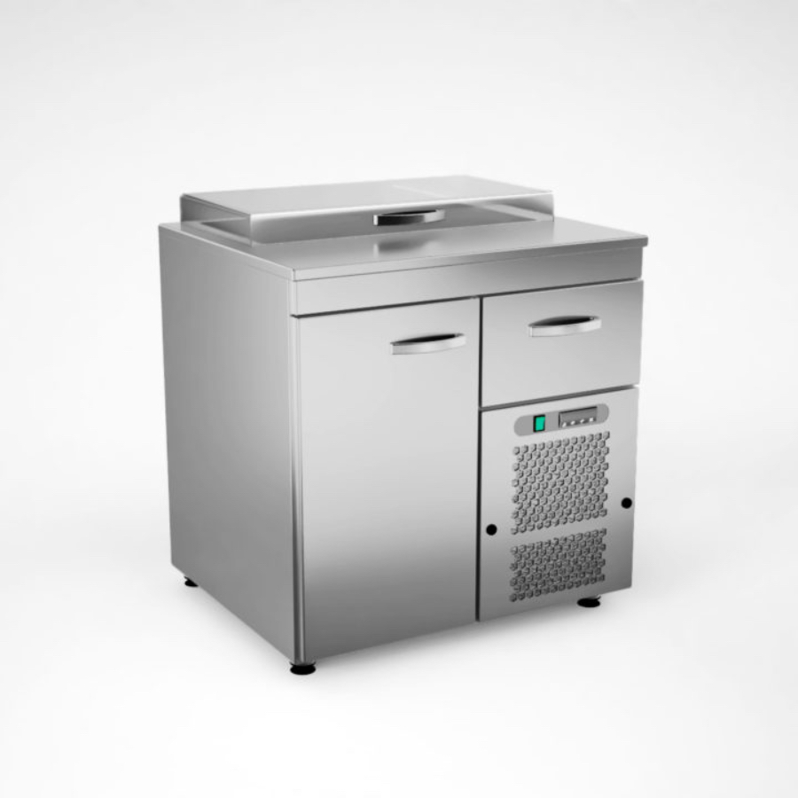 COOLING PREPARATION COUNTER WITH 1 DOOR  + 1 DRAWER
