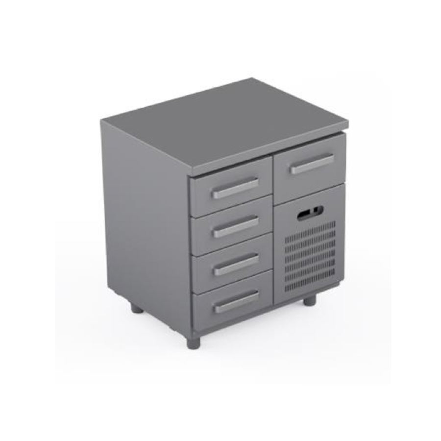 COOLING COUNTER WITH 5 DRAWERS