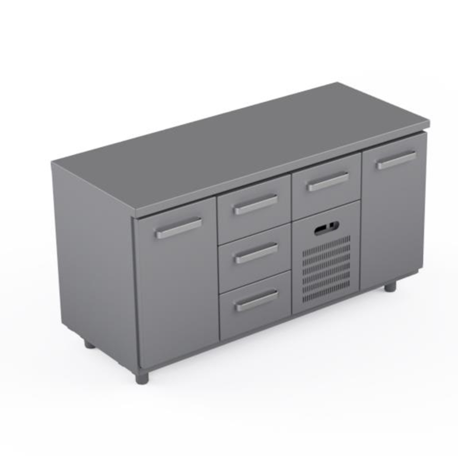 COOLING COUNTER 2 DOORS + 4 DRAWERS
