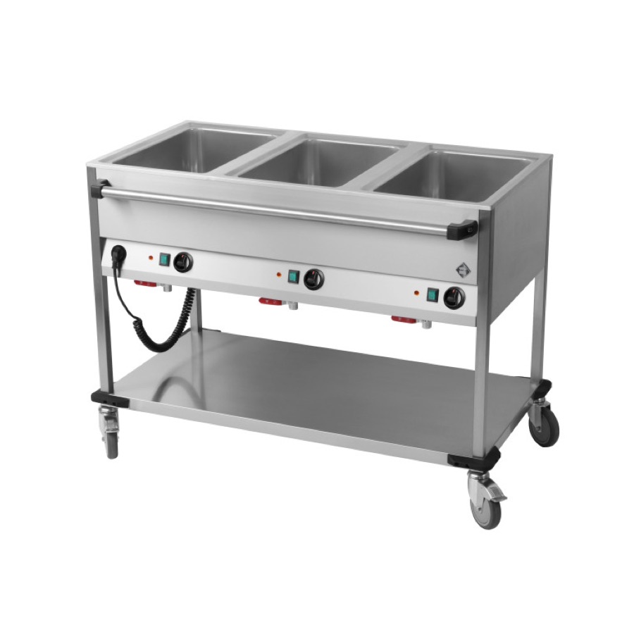 HEATED BAINMARIE TROLLEY  3 x GN 1/1