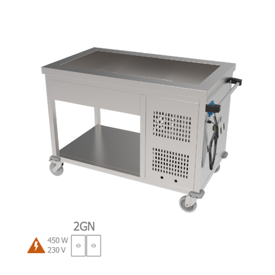 REFRIGERATED BAINMARIE  TROLLEY 2 x GN