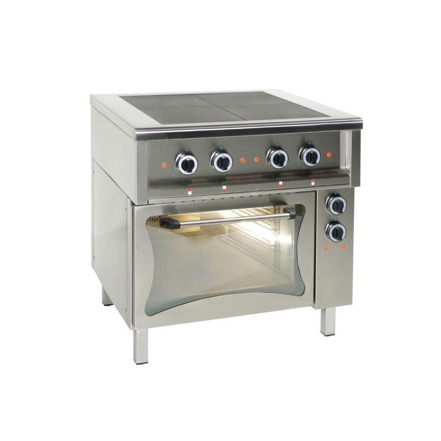 ELECTRIC RANGE WITH CAST IRON HOT PLATES & ELECTRIC OVEN