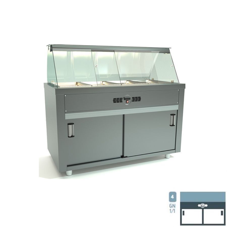 HEATED BAINMARIE DISPLAY 4 GN
