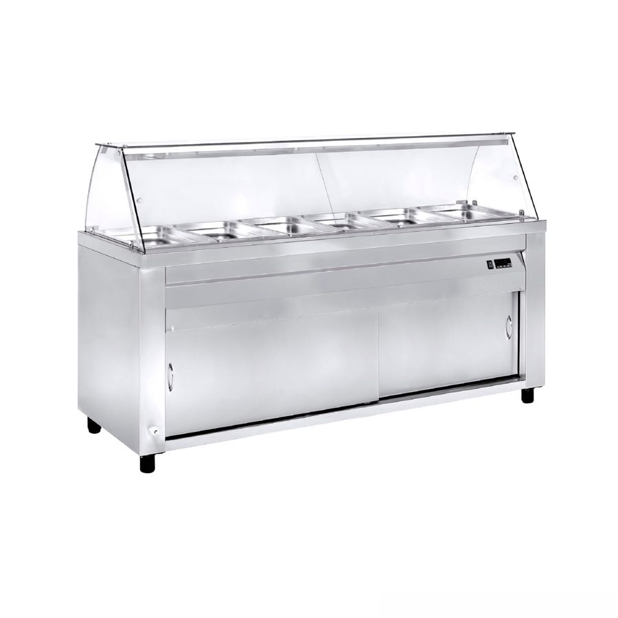 HEATED BAINMARIE DISPLAY 6 x GN 1/1