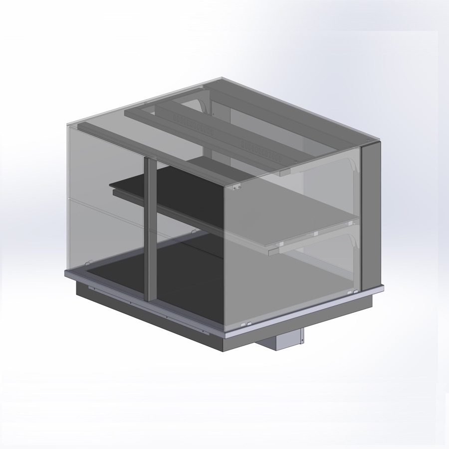 HEATED DISPLAY 800mm DROP IN