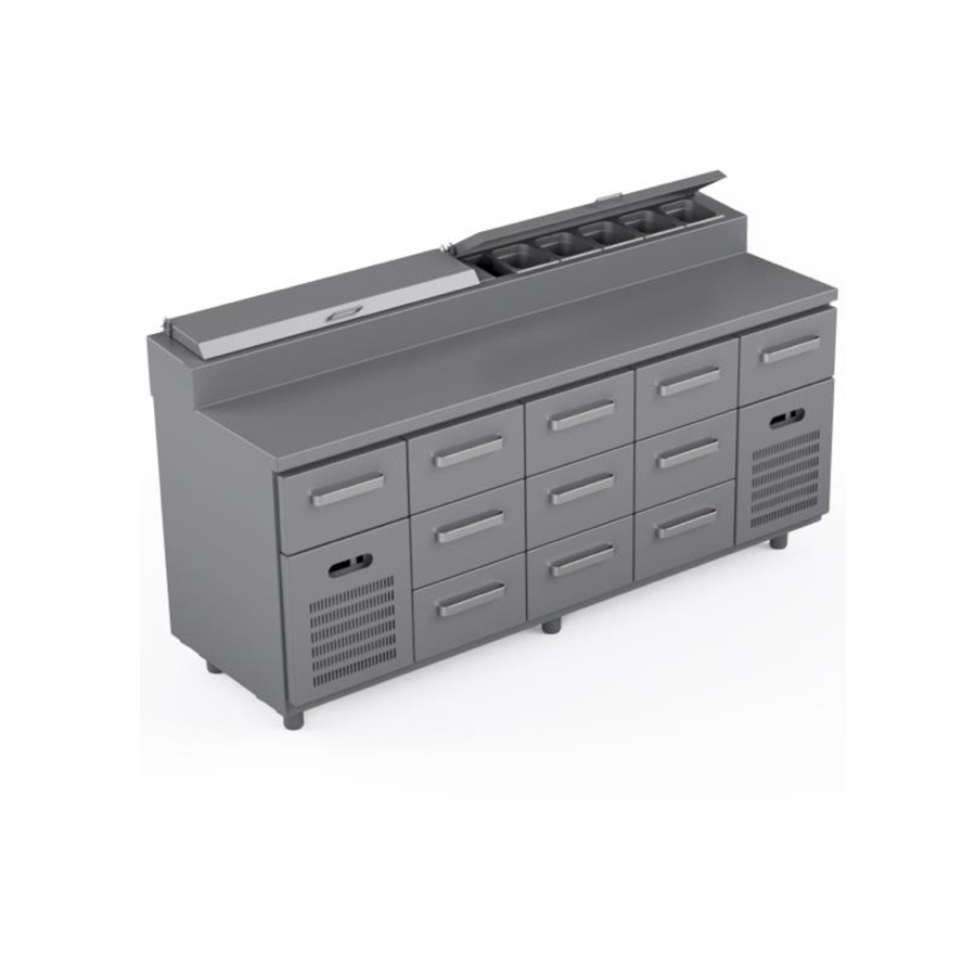 COOLING PREPARATION COUNTER 11 DRAWERS
