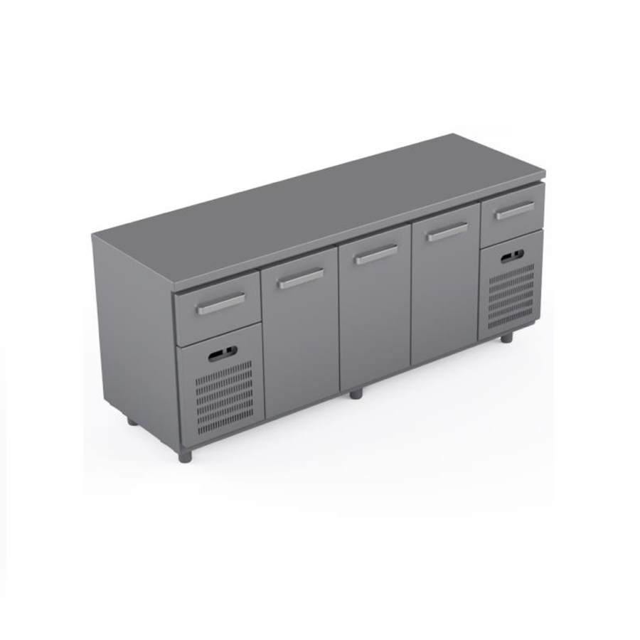 COOLING COUNTER 3 DOORS + 2 DRAWERS GN 1/1