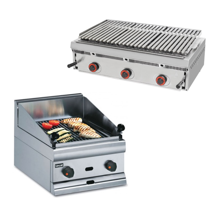GAS LAVA ROCK GRILL BENCH MODEL