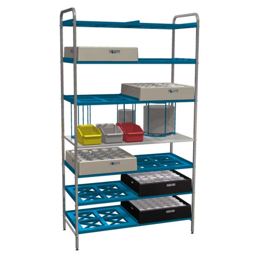 SHELVINGS FOR DISWASHING BASKETS