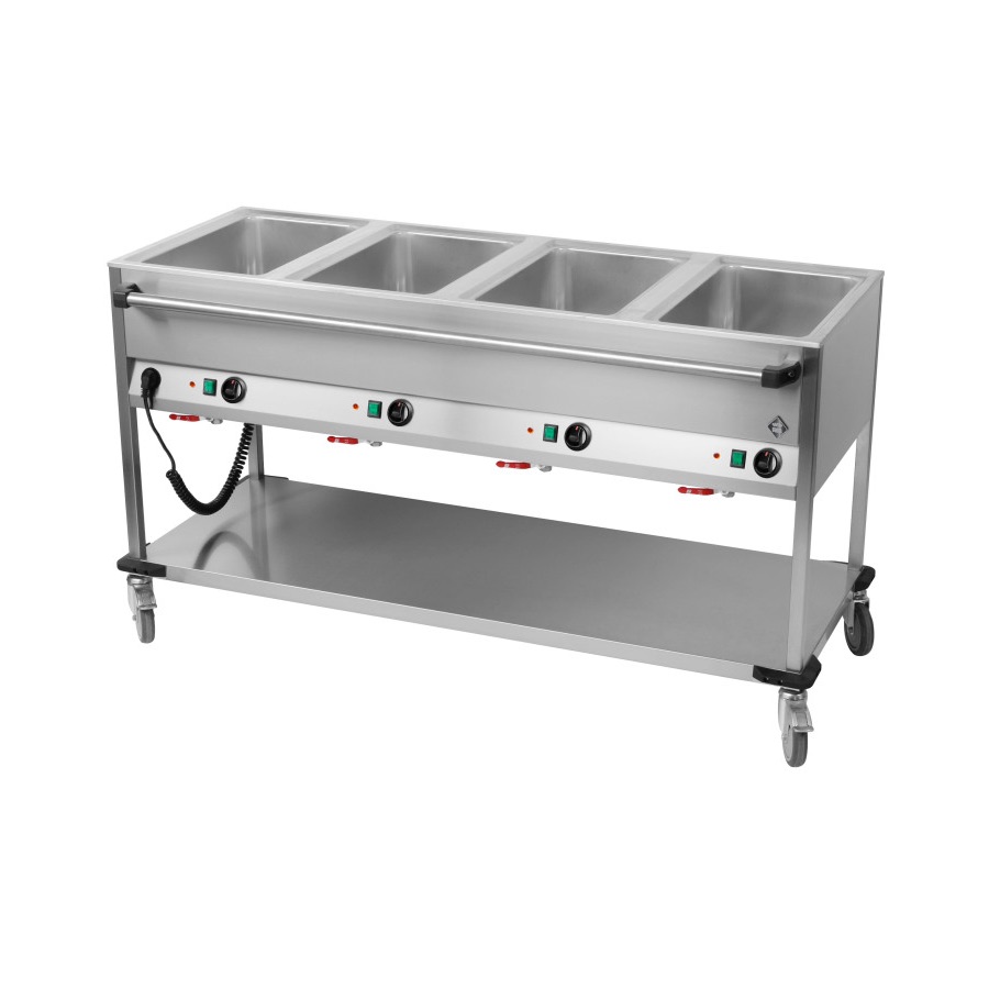 HEATED BAINMARIE TROLLEY 4 GN 1/1