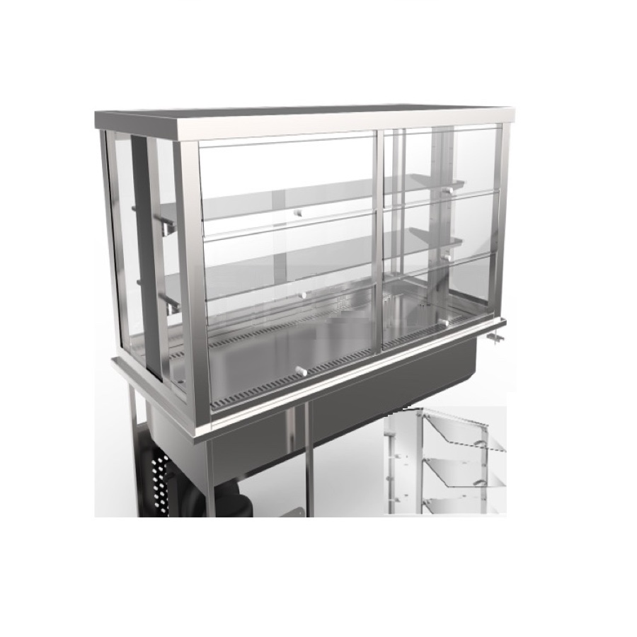 REFRIGERATED SELF SERVICE DISPLAY DROP IN 800 mm